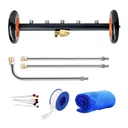 18" Pressure Washer Surface Cleaner Water Broom Undercarrige Car Clean Brush