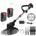 iMeshbean 24V Lawn Mower Cordless String Weeder Electric Brush Cutter Lawn Edge Compact Power Tool