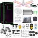 4 x 2 Grow Tent Kit With LED Lights Complete Grow Kit With Full Spectrum Grow Light With Carbon Filter 48" x 24" x 80"