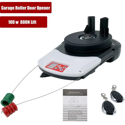 100W Automatic Garage Roll Up Roller Door Opener Motor w/ Remote Control Motor