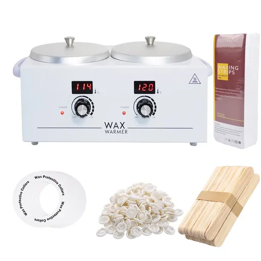 Double Wax Warmer Professional Electric Heater Hair Removal Dual Parrafin Hot Facial Skin Equipment