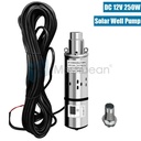 DC 12V 3'' Solar Deep Well Pump Water Pump 396GPH Stainless Steel Submersible