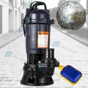 2HP Submersible Sump Pump 1500W Cast Iron Sewage Pump 6498GPH w/26ft Cord 110V