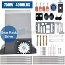 4000LBS Automatic Sliding Gate Opener Rack Driven APP+Keypad+4 Remote Controls