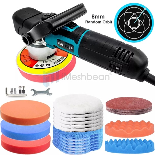 Dual Action Car Polisher Buffer Sander Orbital DA Polishing Machine Electric 6"