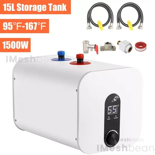 [KY21857] 4 Gallon Electric Tank Water Heater Digital Display Kitchen Wholehouse 95°F-167°F