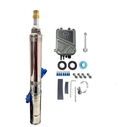 [PU21858] 3" DC 48V Solar Pump Submersible Pump Bore 500W Deep Well Pump + MPPT Controller