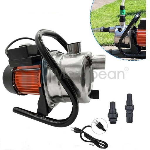 [PU09922] 1.6HP Shallow Well Pump Lawn Sprinkling Pump Electric Pressure Booster Pump 110V