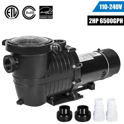 [PU09515A] 2HP 110-230V 2 Speed Self Priming Inground Swimming Pool Pump Motor With Strainer Hayward Replacement