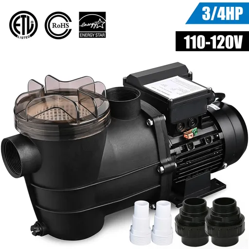 [PU09268] 3/4HP 3000GPH High Flow Pond Self Priming For Above Ground Swimming Pool Pump Strainer Basket 1.5" NPT