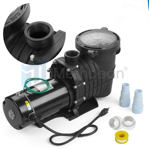 [PU09029] 1.5HP Swimming Pool Pump Motor In/Above Ground w/Strainer Filter 115-230V