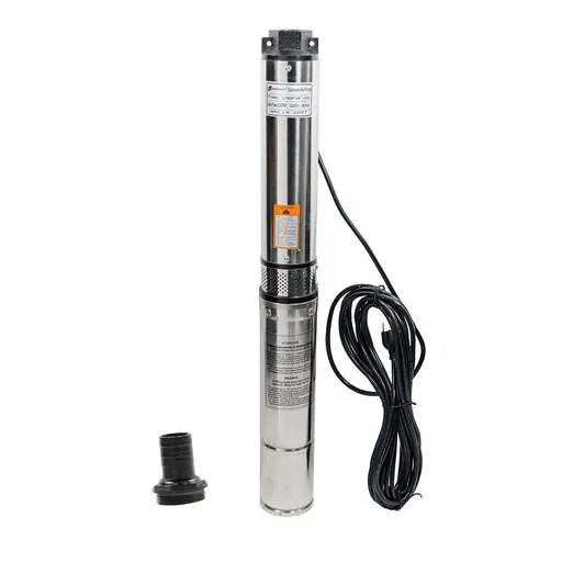 [PU07089A] 1 HP 4 inch Deep Well Submersible Pump 220V 33GPM 207ft Head Stainless Steel