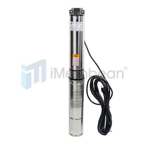 [PU05541C] iMeshbean Submersible Pump, 3" Deep Well, 3/4 HP, 115V, 13 GPM, 247 ft MAX, Long life