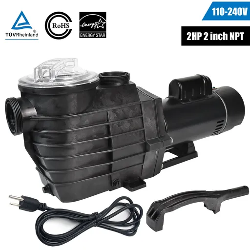[PU06457] 2HP Inground Swimming Pool Pump 110-240V 6500GPH 85FT Head Lift 2" NPT