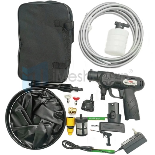 [PQ09304] 6in1 Cordless Pressure Washer Portable Power Cleaner 435 psi/15A Battery&Charger