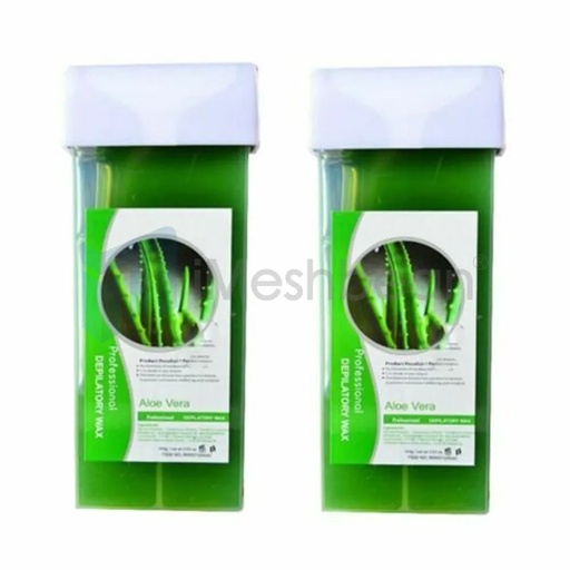 [WH07003*2] 2 Pcs Aloe Roll On Wax-Wax Heater Roller Depilatory Roll on Wax Warmer Cartridge