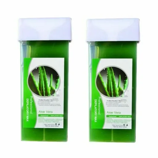 [WH07003*2] 2 Pcs Aloe Roll On Wax-Wax Heater Roller Depilatory Roll on Wax Warmer Cartridge