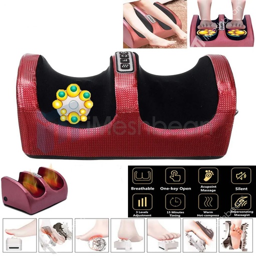 [NF08271] Shiatsu Electric Foot Calf Massager Massage Machine Ankle Leg Kneading Heating