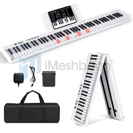 [KD20116] 88 Key Electric Digital Piano Keyboard Weighted Key w/ Pedal, Power Supply and Bag