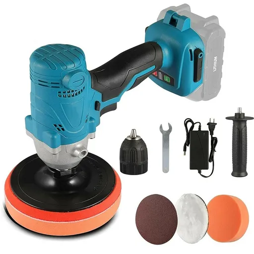 [GJ09519] Cordless Sub Compact Polisher Grinder&Drill Driver Combo 5" Polishing Pads Waxing