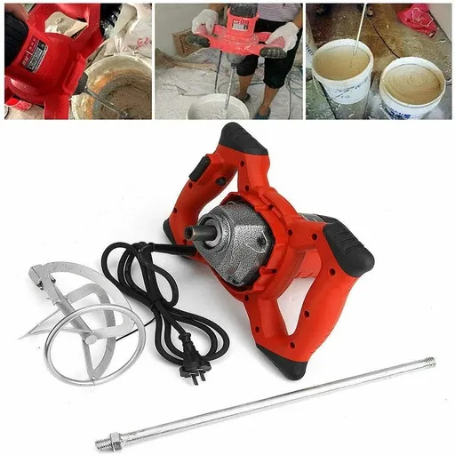 [GJ08095] Industrial 2100W Electric Concrete Cement Mixer Thinset Grout Mud Mixing Mortar