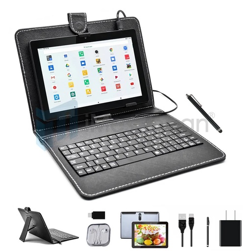 [QZ09159] 8 Inch HD Game Tablet Computer PC Android 9 Ten Core GPS Wifi Bundle Keyboard