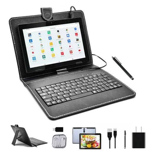 [QZ09159] 8 Inch HD Game Tablet Computer PC Android 9 Ten Core GPS Wifi Bundle Keyboard
