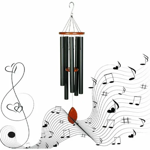 [FD07964A] Large 36'' Metal Windchime Chapel Bells Wind Chimes Door Hanging Home Decor
