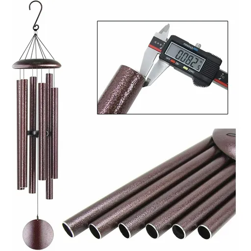 [FD06684] 45" Large Wind Chime Metal Tube Deep Tone Resonant Bass Sound Church Bell Windchime