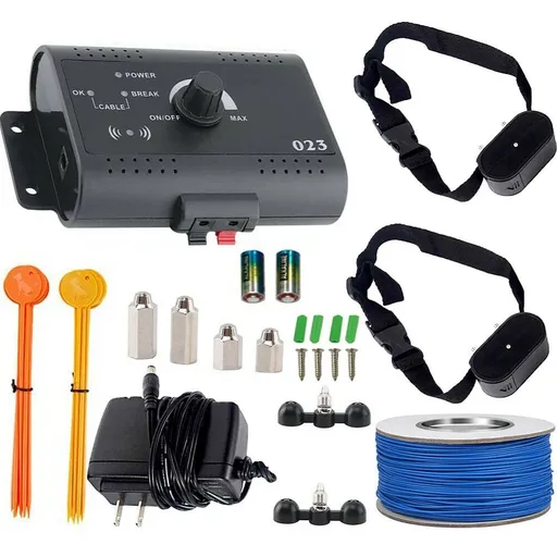 [DT08196] Wireless Electric Dog Fence Pet Containment System Shock Collars For 2 Dogs