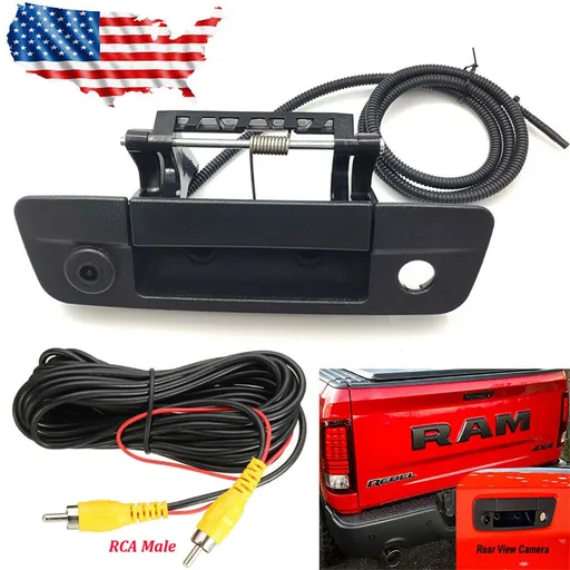 [LM07056] Tailgate Car Backup Reverse Handle Camera For Dodge Ram1500,2500,3500,2009-2017