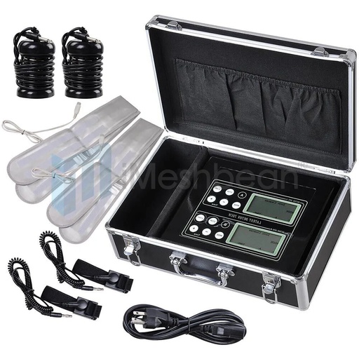 [191-IF006A] 60W 2-Array Dual-User Unit 5-Mode Foot Bath Machine Kit with Dual LCD Screen