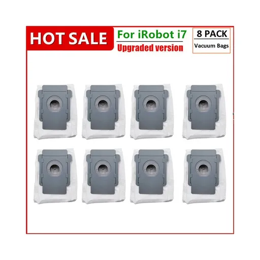 [AX09353] 8 Pack Vacuum Bags For iRobot Replacement Parts - Roomba e and i Series