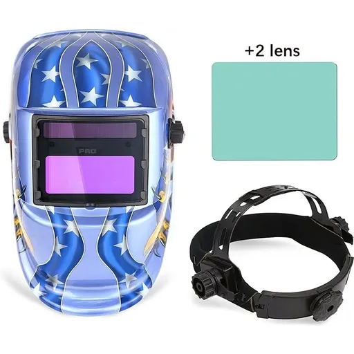 [105-1003-BUA] Pro Solar Auto Darkening Welding Helmet  with Adjustable 4/9-13 for Mig Tig Arc