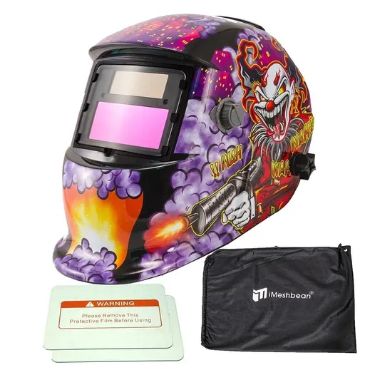 [105-1044A] Clown pro Solar Welder Mask Auto-Darkening Welding Helmet Arc Tig mig grinding