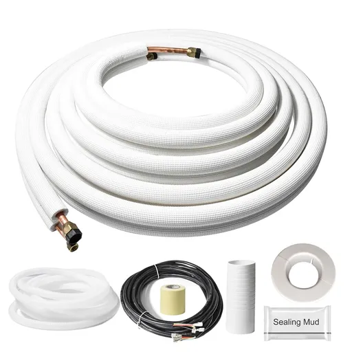 [GS09563] Ductless mini Split Line Set 1/4"x1/2"x25ft Copper Line Kit W/28FT Control Wire