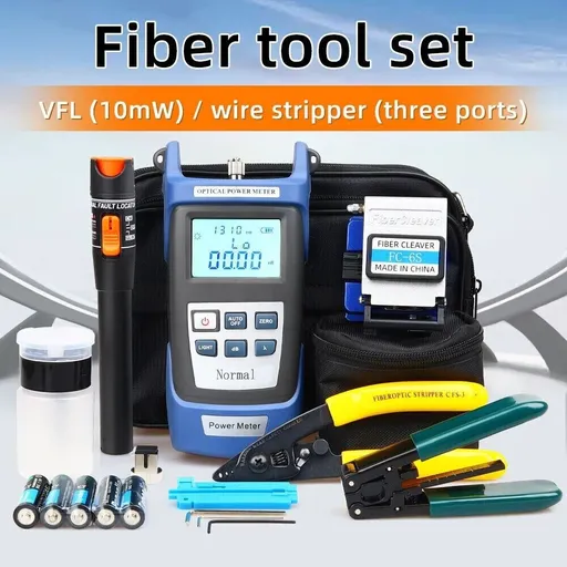[MP20274] Fiber Optic FTTH Tool Kit FC-6S Cutter Cleaver Optical Power Meter Visual Device
