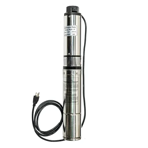 [PU21549] 1/2 HP 4 inch Deep Well Submersible Pump 220V 25 GPM 150ft Head 33FT Cord Stainless Steel