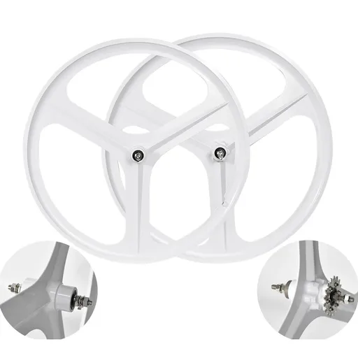 [BJ21155] 700C Single Speed Fixed Gear Wheels 3 Spoke Rim Front Rear Fixie Bicycle Wheels