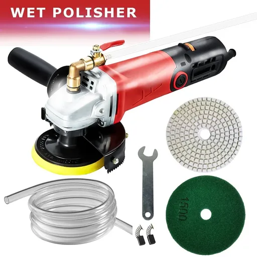 [GJ20970] 4" Variable Speed Electric Wet Stone Polisher for Granite Marble Concrete