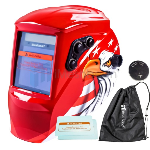 [WE21414] 3.93''X3.54'' Large Viewing Welding Helmet True Color Solar Power Auto Darkening Welding Helmet