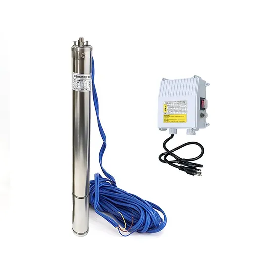 [PU22061] 1 HP 2.5 inch Deep Well Submersible Pump 110V 13GPM  311ft Head 50ft Cord Stainless Steel With Control Box