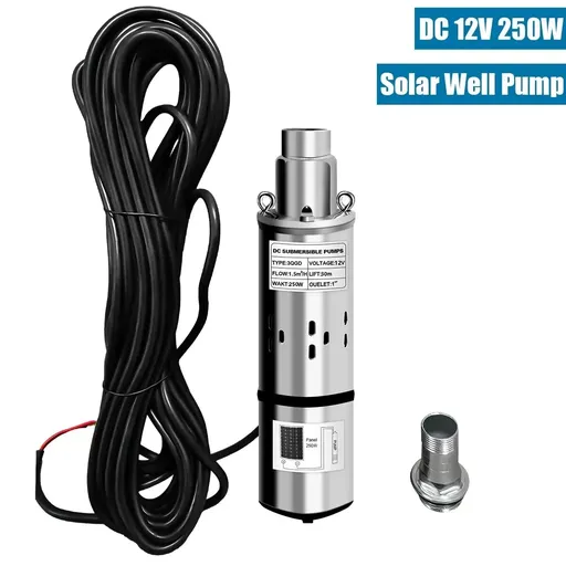 [PU21869] DC 12V 3'' Solar Deep Well Pump Water Pump 396GPH Stainless Steel Submersible
