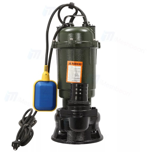 [PU22111] 1HP 750W Cast Iron Sewage Submersible Sump Pump 4000GPH w/ Float Switch 110-120V