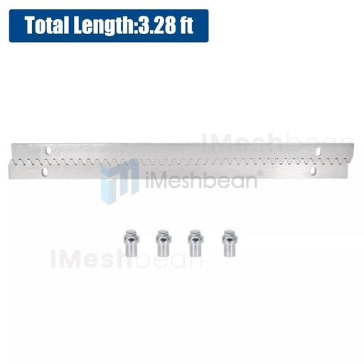 [DL22265] 3.28ft Steel Gear Rack 0.28" Thickness For iMeshbean Sliding Gate Opener Motor